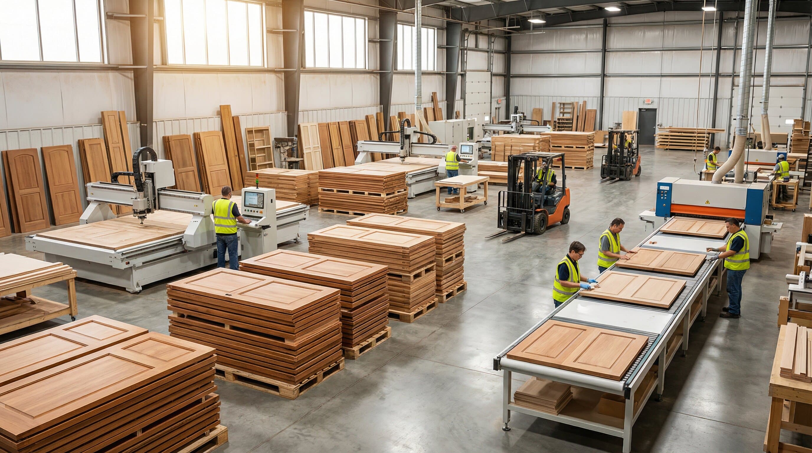 Manufacturing and distribution facility production