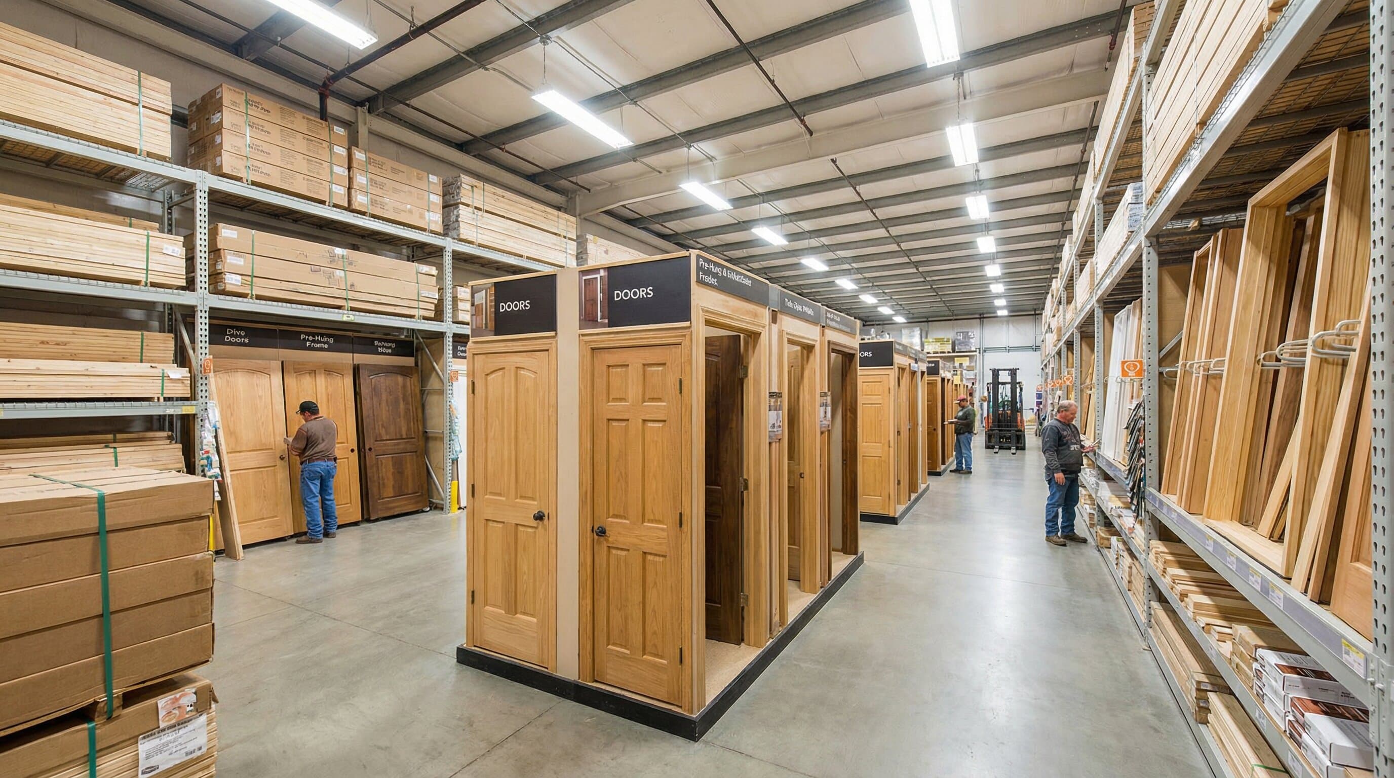 Big box retail building materials supply