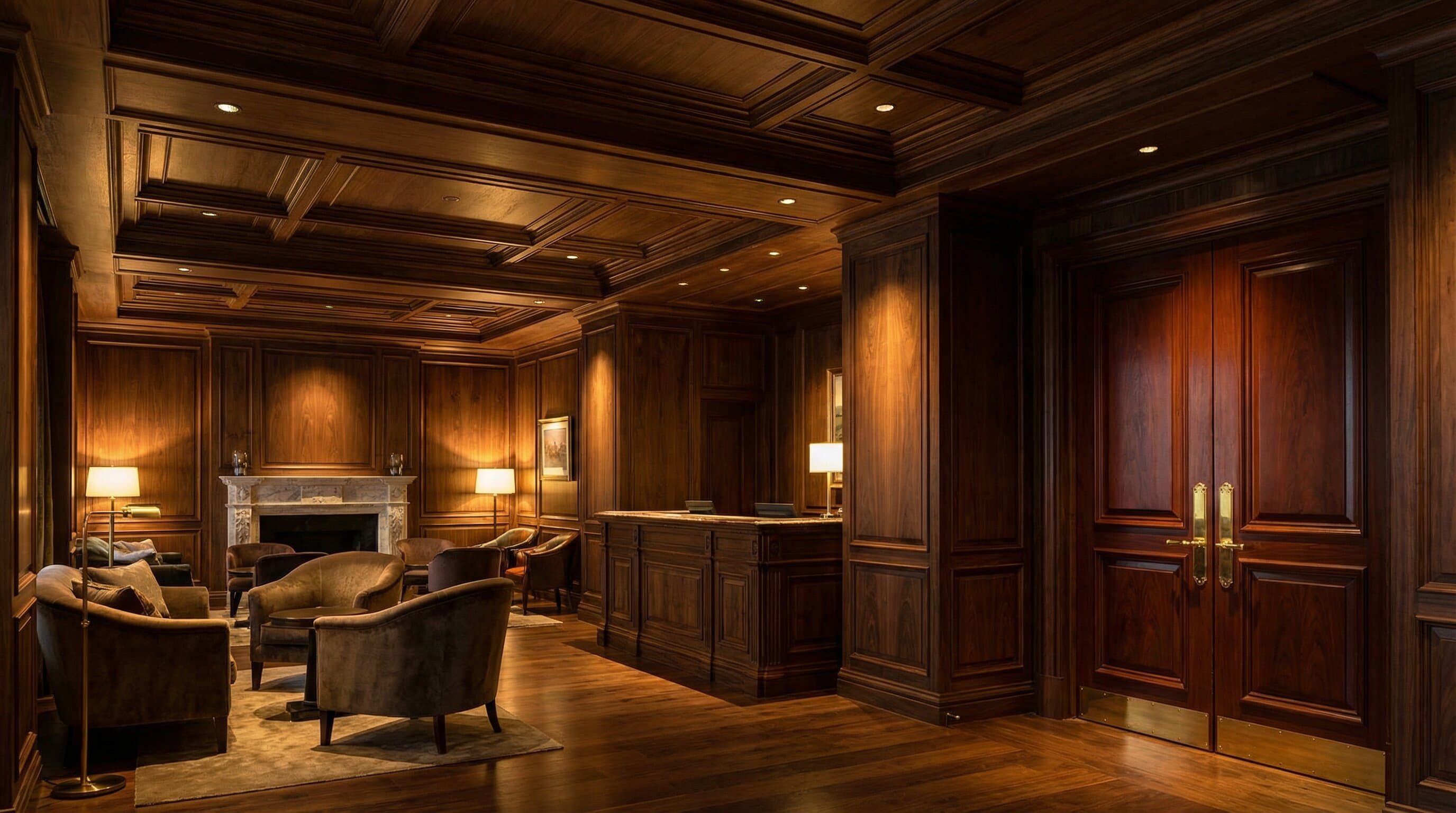 Hotel and hospitality interior prefinished millwork
